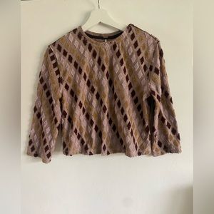 Funky cropped Free People top! Perfect for fall 🍂🍁